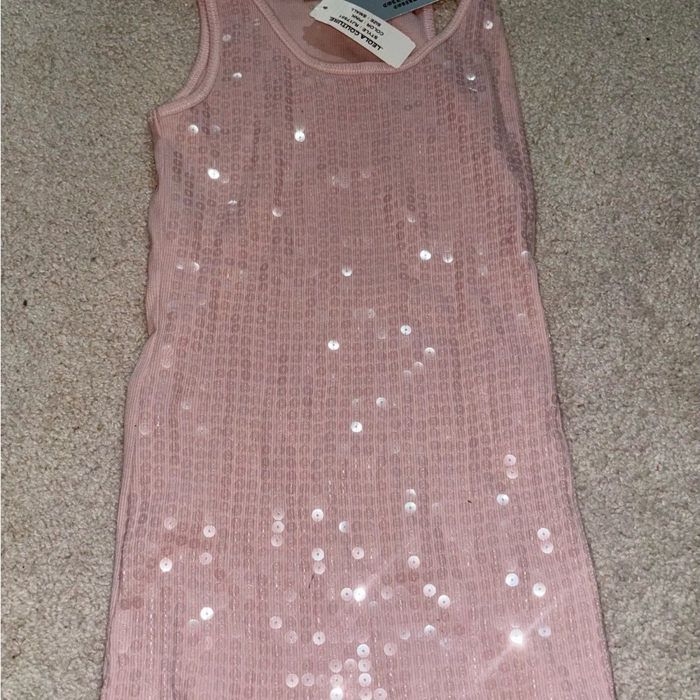 Pink Sequin Tank Top - Picture 2 of 4
